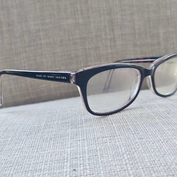 Marc by Marc Jacobs Eyeglasses Frame Black/Red Tone 52[]16 135 Glasses - Picture 2 of 10